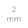 2 mm gesandstrahlte Oberfläche